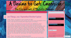Desktop Screenshot of adesiretogetcreative.com